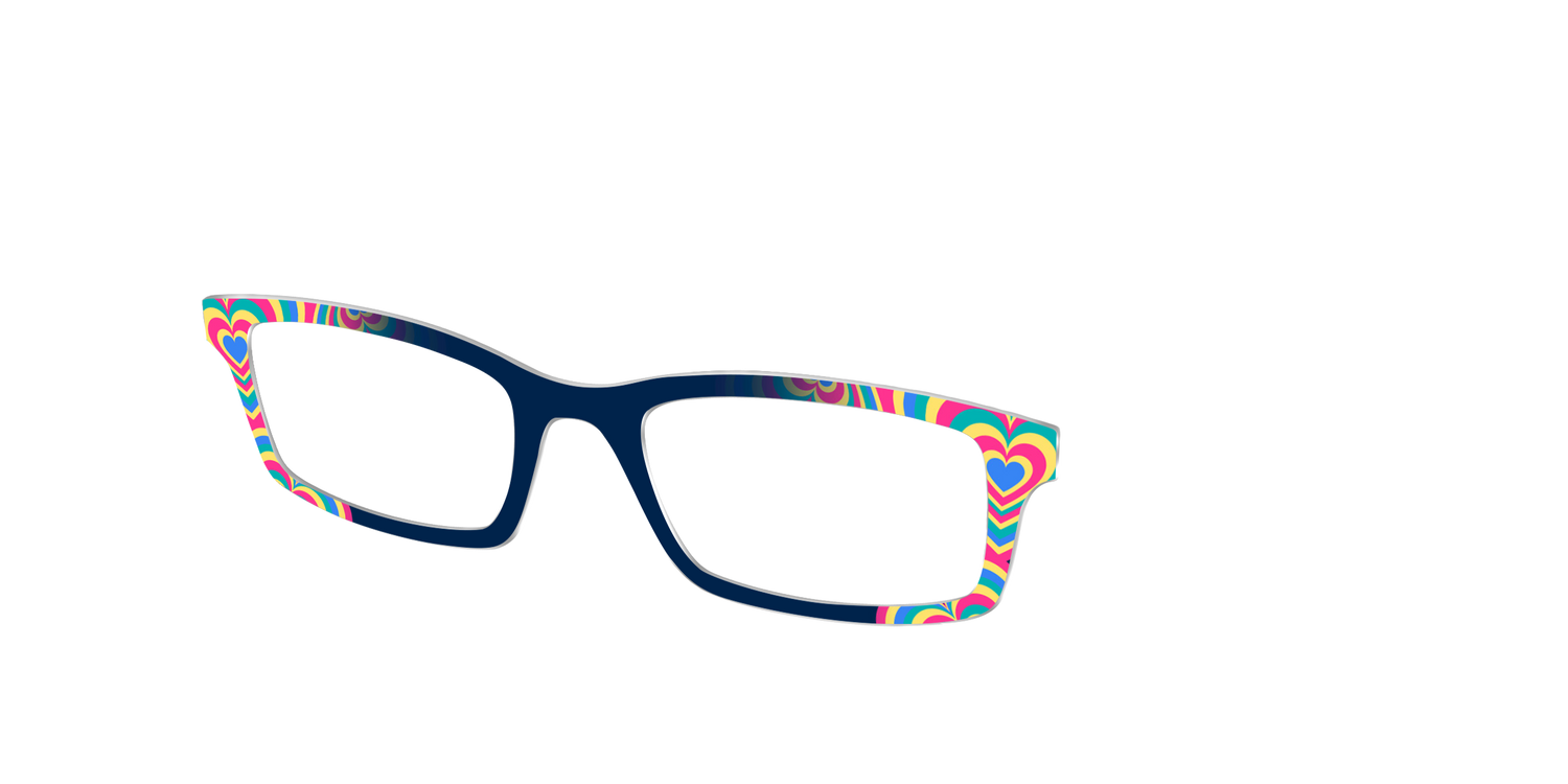 The Beaming Hearts - Angle Top Image - Pair Eyewear