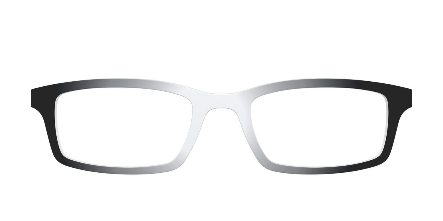 The Black & White Gradient - Front Top Image - Pair Eyewear