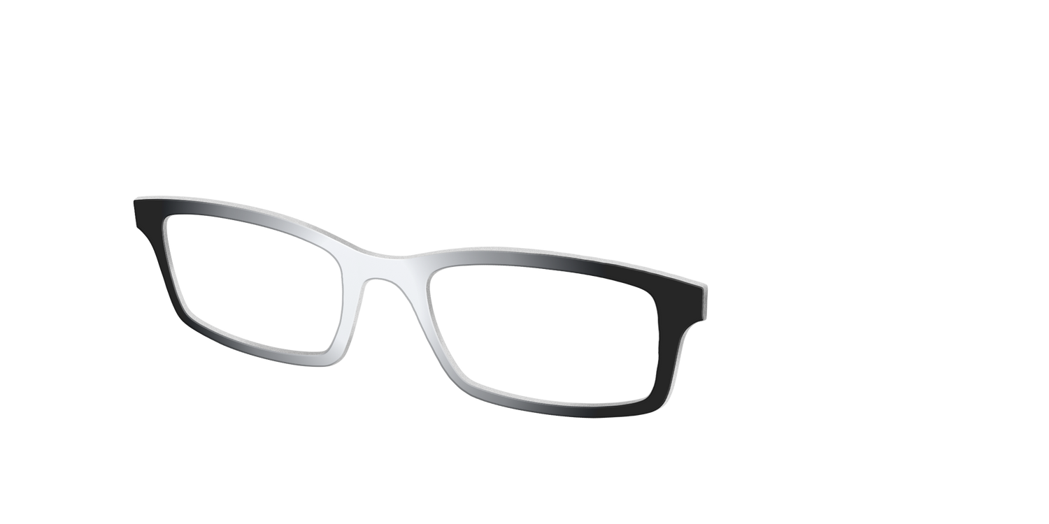 The Black & White Gradient - Angle Top Image - Pair Eyewear