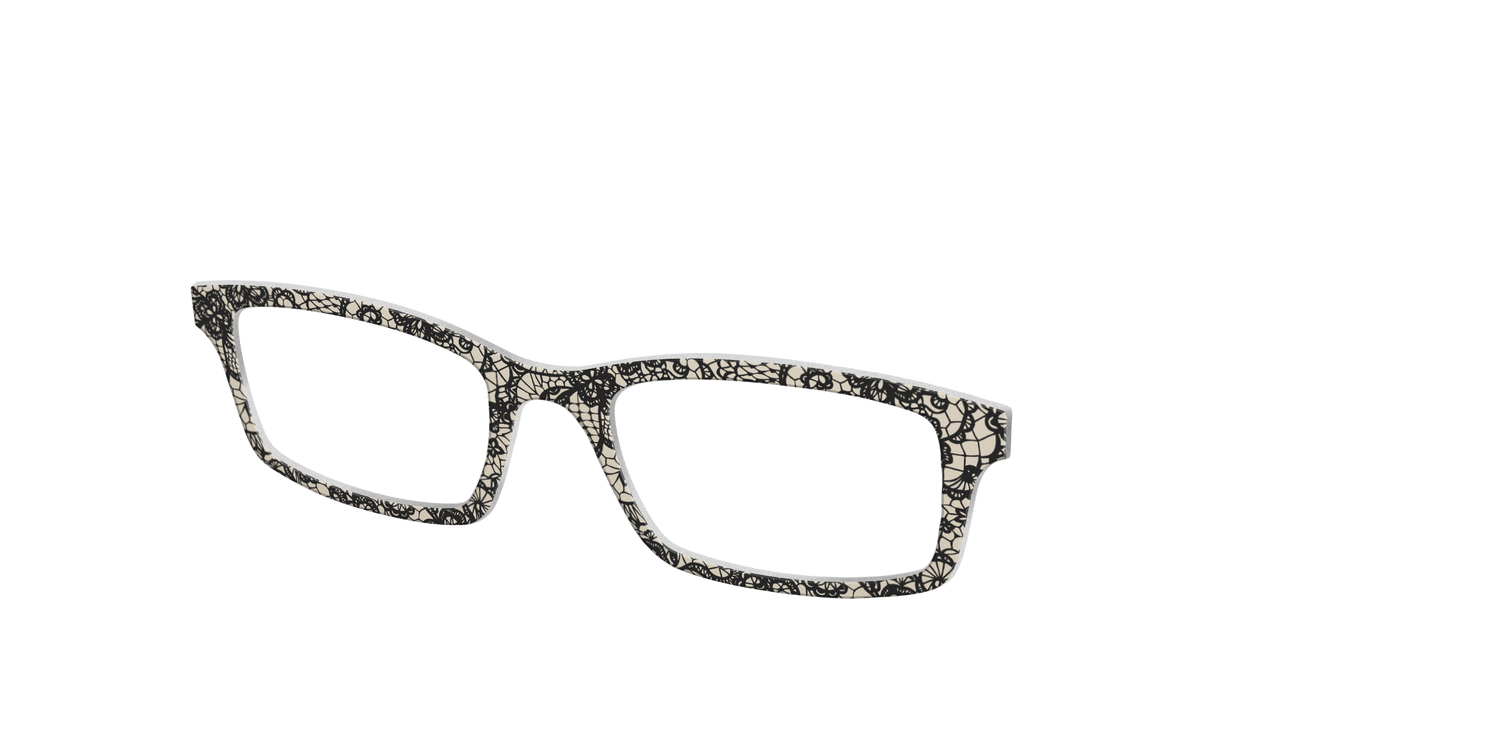 The Black Classic Lace - Angle Top Image - Pair Eyewear