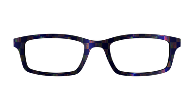 The Black Holographic Check - Front Top Thumbnail - Pair Eyewear
