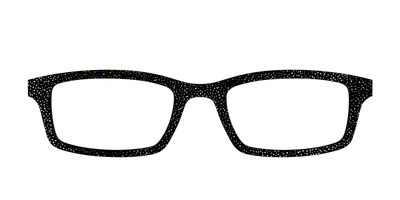 The Black Holographic Mini Dot - Front Top Thumbnail - Pair Eyewear