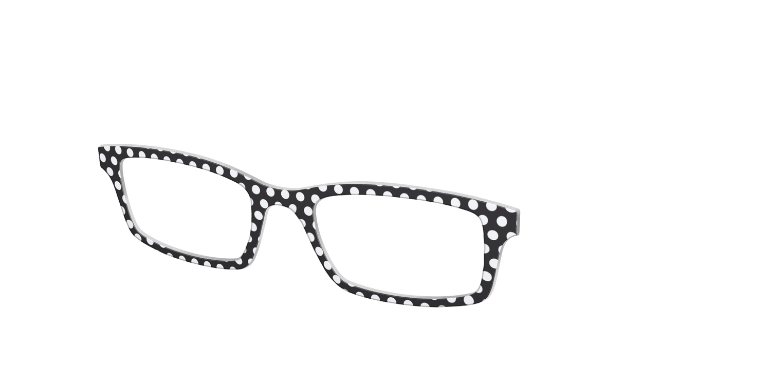 The Black Polka Dots - Angle Top Image - Pair Eyewear