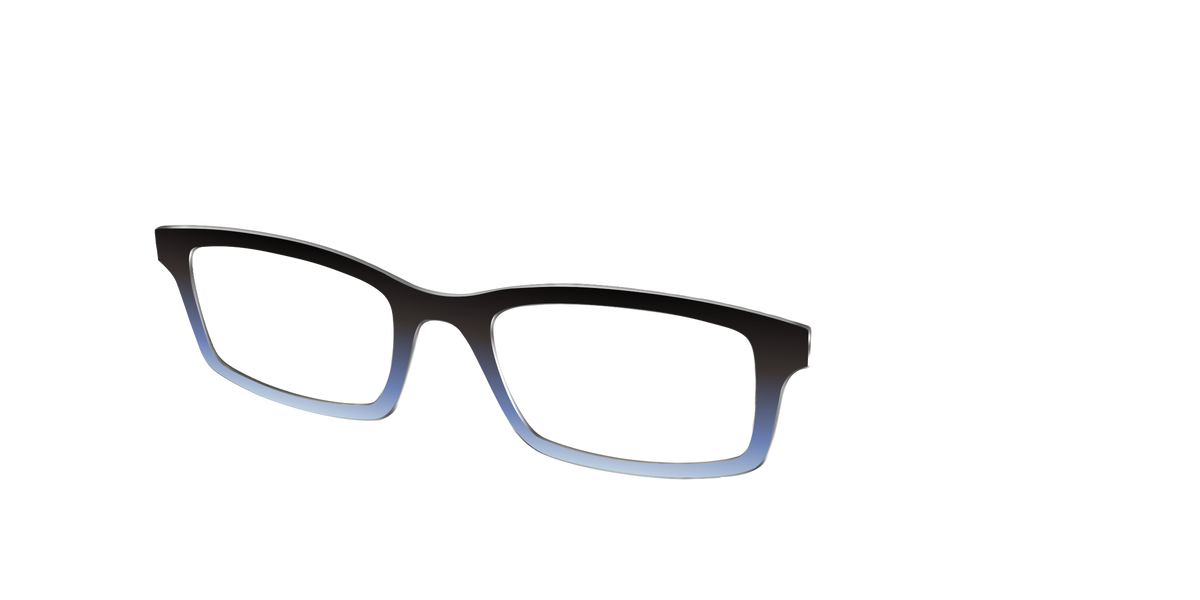 The Black to Icy Cyan Gradient - Angle Top Image - Pair Eyewear