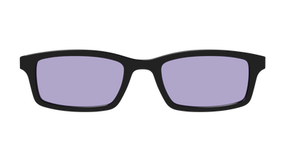 The Black With Celestial Purple Lens - Front Top Thumbnail - Pair Eyewear