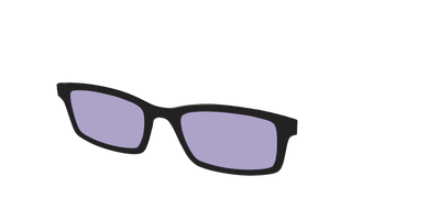 The Black With Celestial Purple Lens - Angle Top Thumbnail - Pair Eyewear