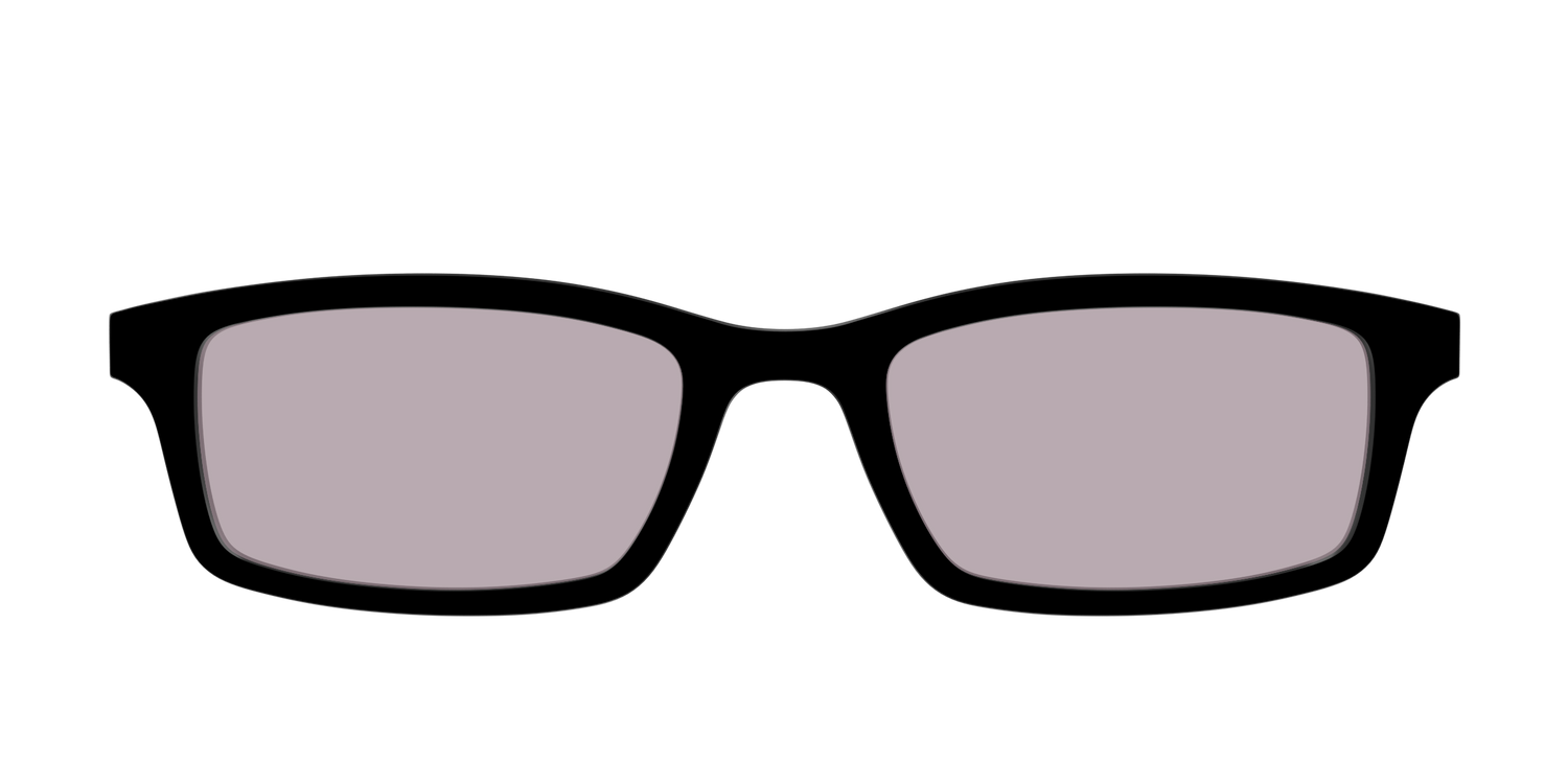 The Black with Gray Gaming Lens - Front Top Image - Pair Eyewear