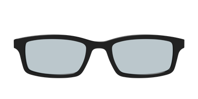 The Black With Slate Blue Lens - Front Top Thumbnail - Pair Eyewear