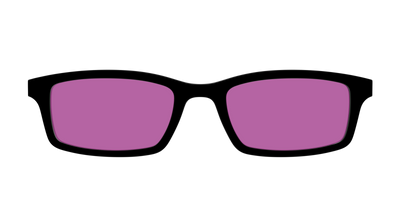 The Black with Violet Golf Lens - Front Top Thumbnail - Pair Eyewear