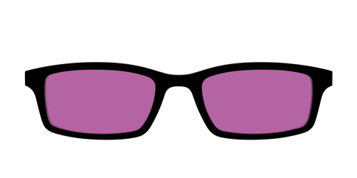 The Black with Violet Golf Lens - Pair Eyewear