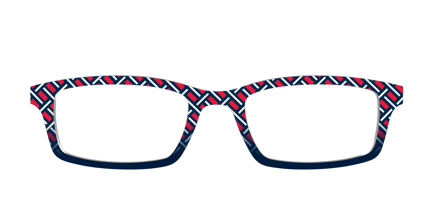 The Block Party Check - Front Top Image - Pair Eyewear