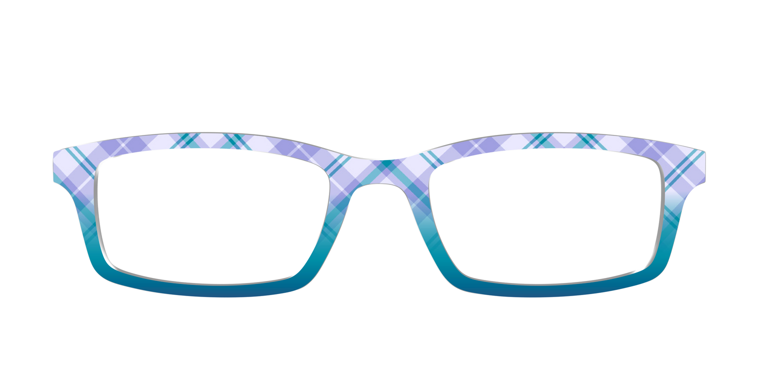 The Bluebell Plaid - Front Top Image - Pair Eyewear