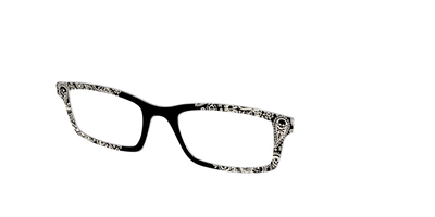 The Bone White Paisley - Angle Top Thumbnail - Pair Eyewear