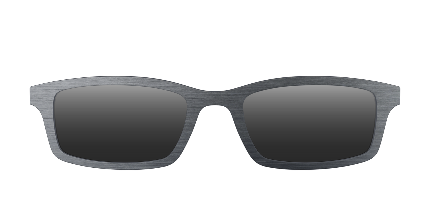The Polarized Brushed Nickel Sun Top - Front Top Image - Pair Eyewear