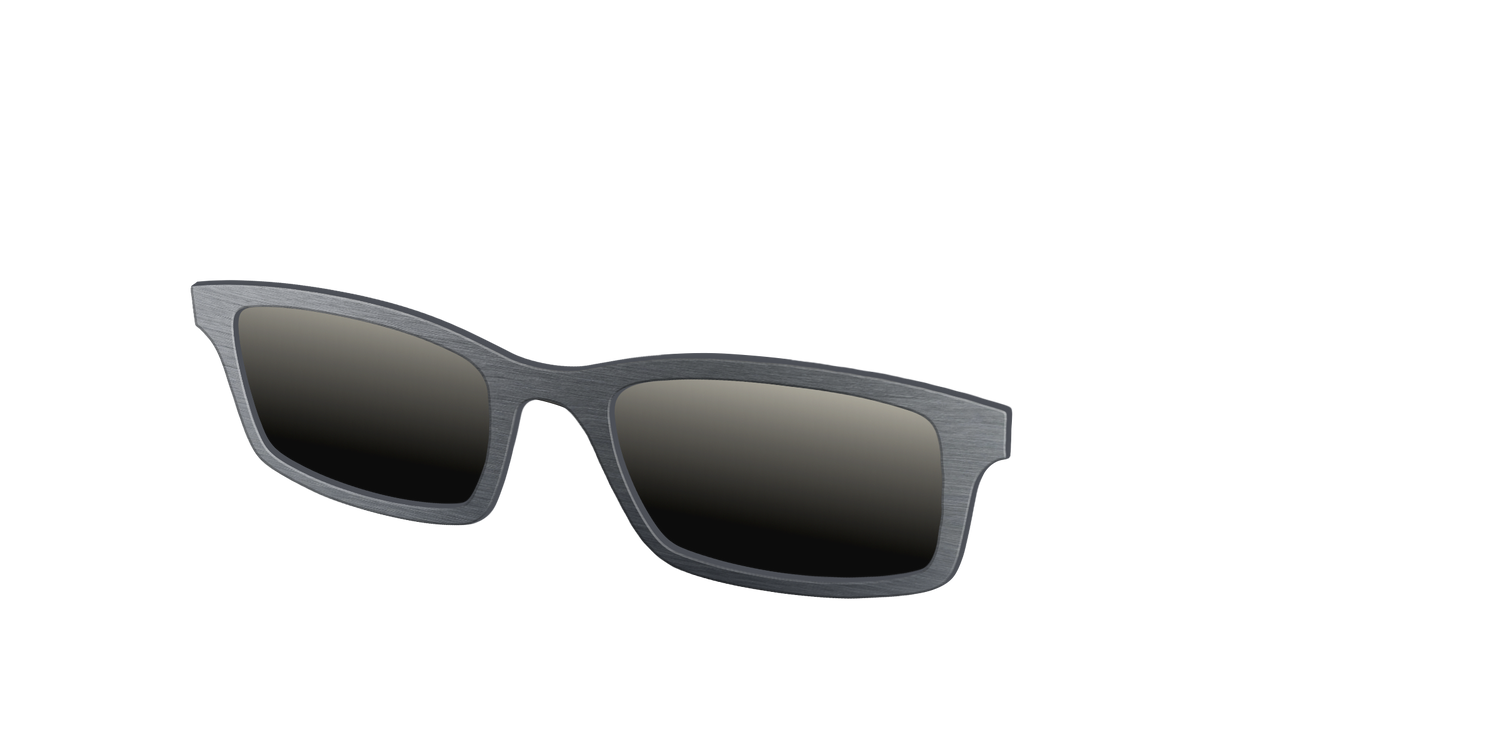 The Polarized Brushed Nickel Sun Top - Angle Top Image - Pair Eyewear
