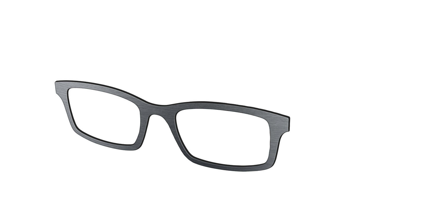 The Brushed Nickel - Angle Top Image - Pair Eyewear