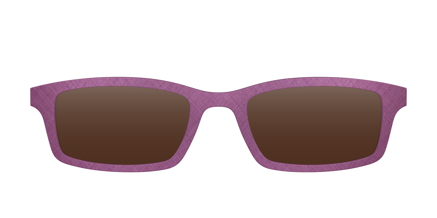 The Polarized Brushed Rose Sun Top - Front Top Image - Pair Eyewear