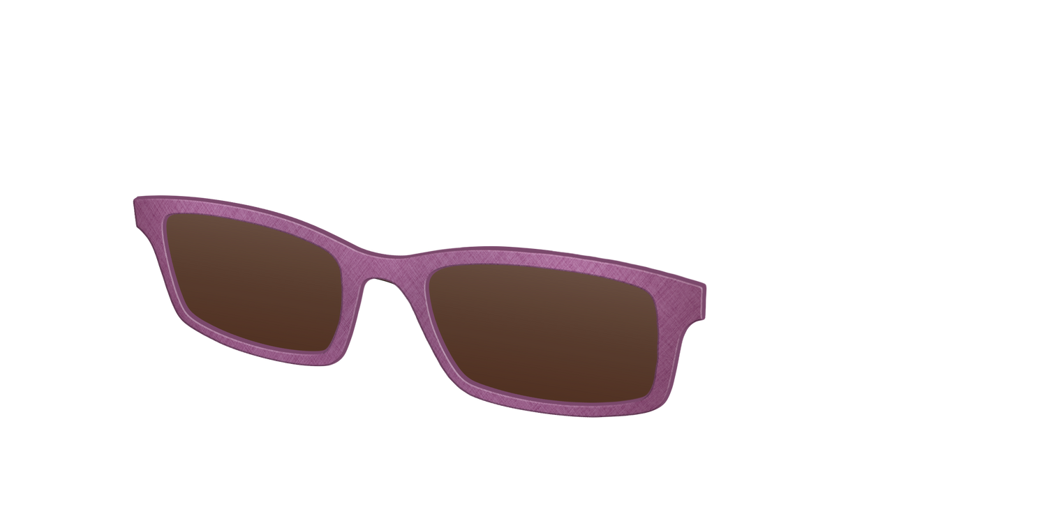 The Polarized Brushed Rose Sun Top - Angle Top Image - Pair Eyewear