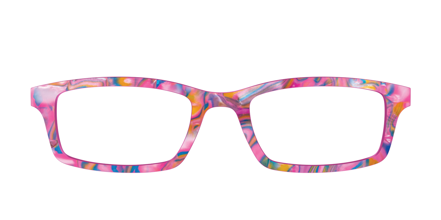 The Bubble Gum Pearl Marble - Front Top Image - Pair Eyewear