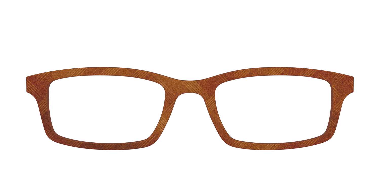 The Burnt Orange Basketweave - Front Top Image - Pair Eyewear