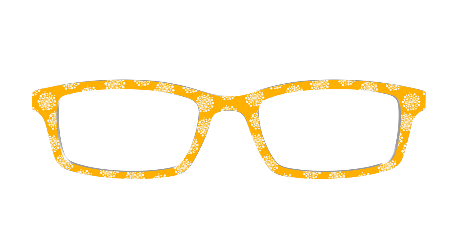 The Canary Yellow Dandelions - Front Top Image - Pair Eyewear