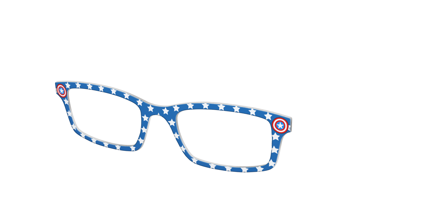 The Captain America Stars - Angle Top Image - Pair Eyewear