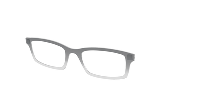 The Charcoal to Light Gray Gradient Crystal - Angle Top Thumbnail - Pair Eyewear