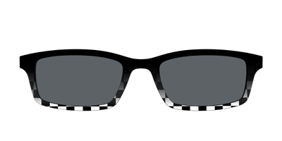 The Polarized Checkerboard Fade Sun Top - Front Top Thumbnail - Pair Eyewear