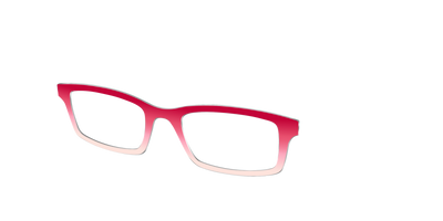 The Cherry to Peach Gradient - Angle Top Thumbnail - Pair Eyewear