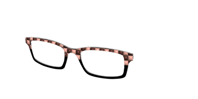 The Chocolate Check Split - Angle Top Thumbnail - Pair Eyewear