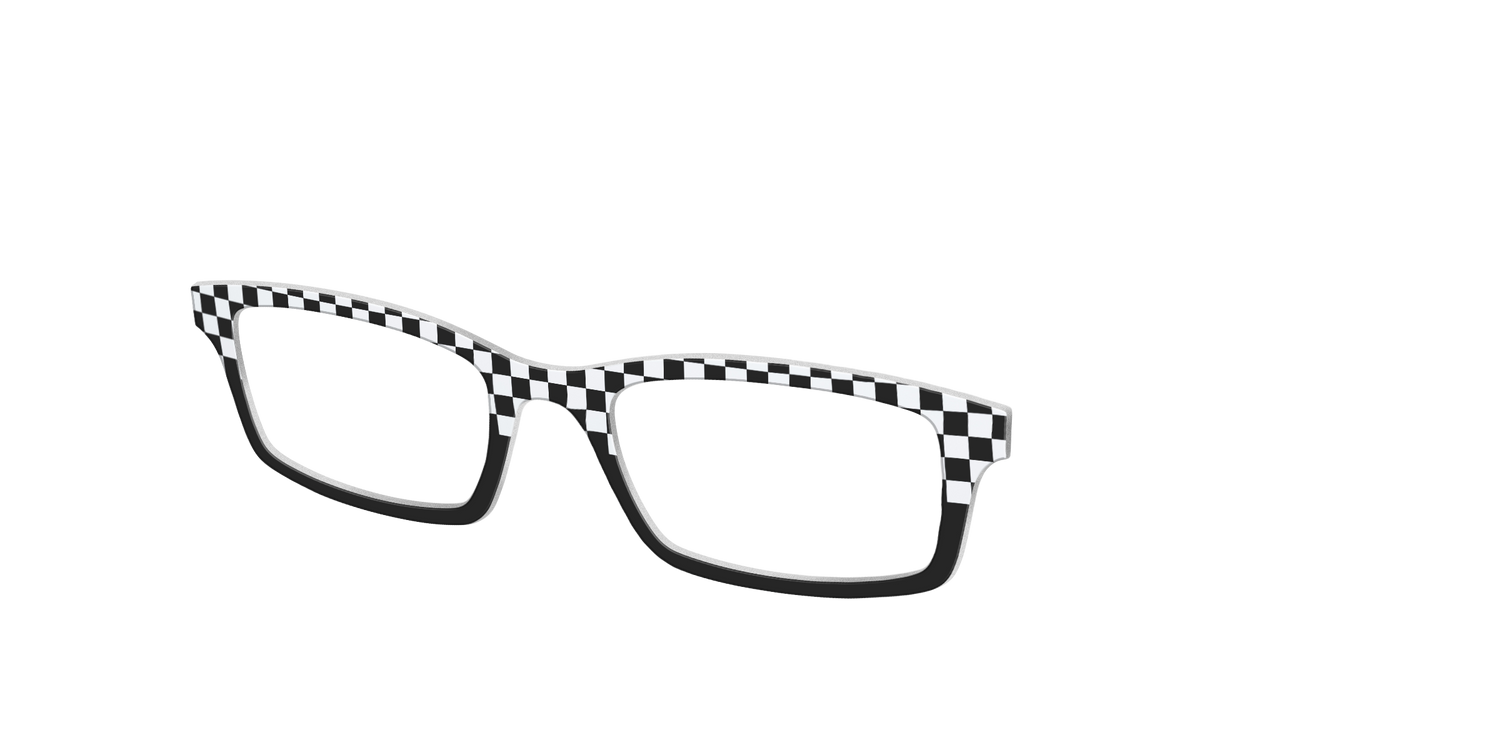 The Classic Check Split - Angle Top Image - Pair Eyewear