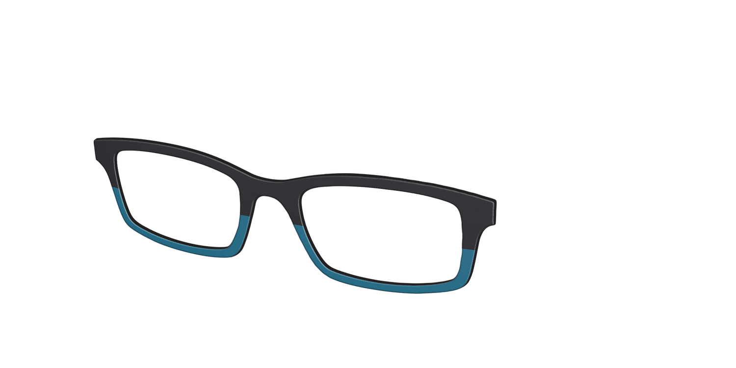 The Cobalt Split - Angle Top Image - Pair Eyewear