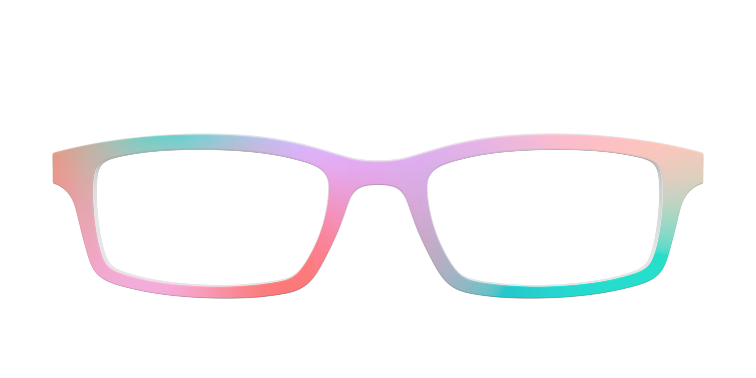 The Colorburst Gradient - Front Top Image - Pair Eyewear