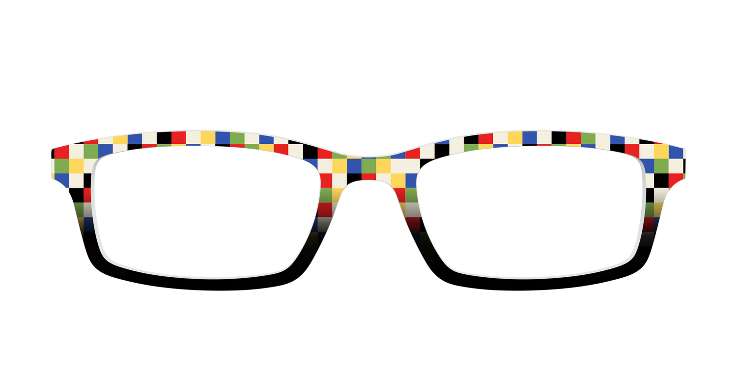 The Colorful Cubes - Front Top Image - Pair Eyewear