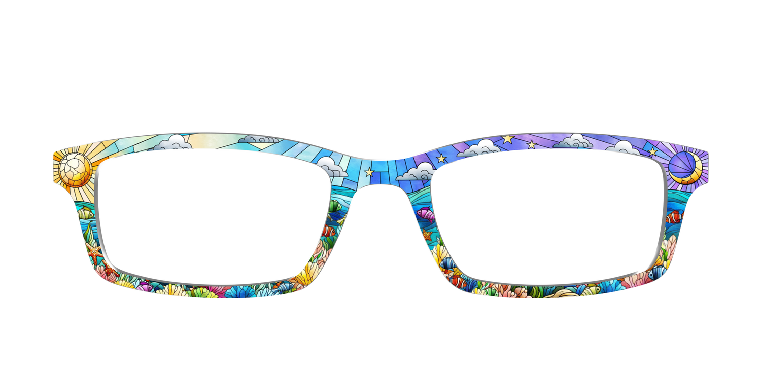 The Coral Reef Stained Glass - Front Top Image - Pair Eyewear