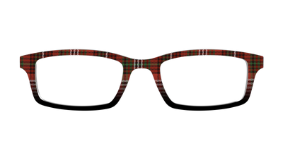 The Cranberry Houndstooth - Front Top Thumbnail - Pair Eyewear