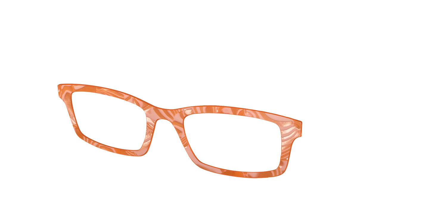 The Creamsicle Pearl Swirl - Angle Top Image - Pair Eyewear