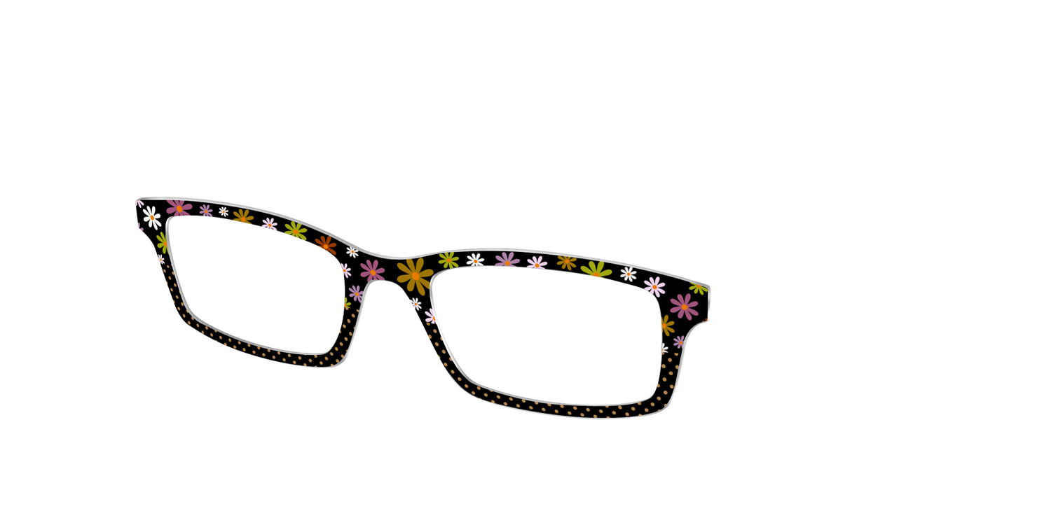 The Daisy Dot Split - Angle Top Image - Pair Eyewear