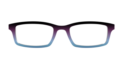 The Dark Magenta to Cerulean Gradient - Front Top Thumbnail - Pair Eyewear