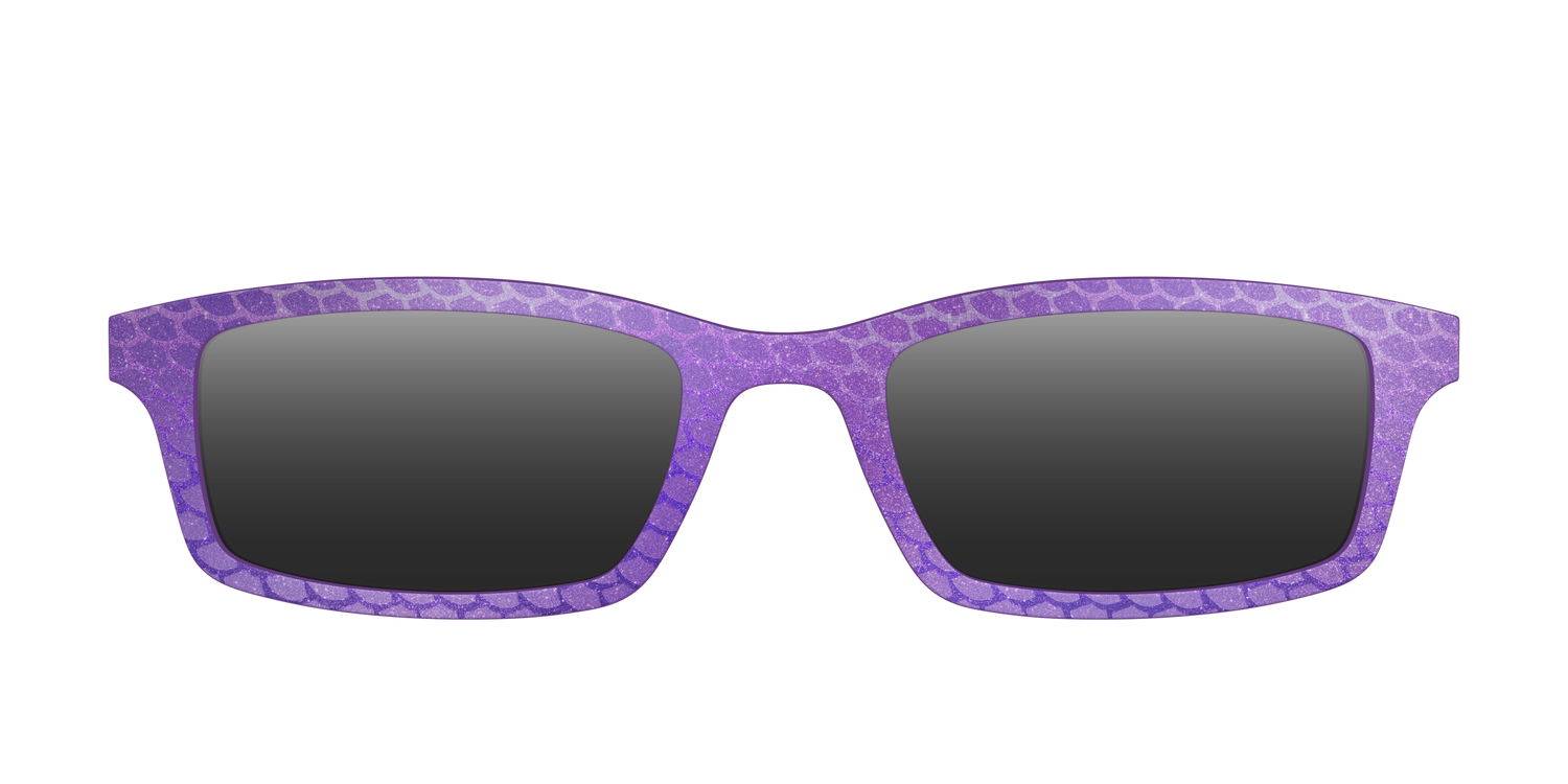 The Polarized Deep Purple Scales Sun Top - Front Top Image - Pair Eyewear