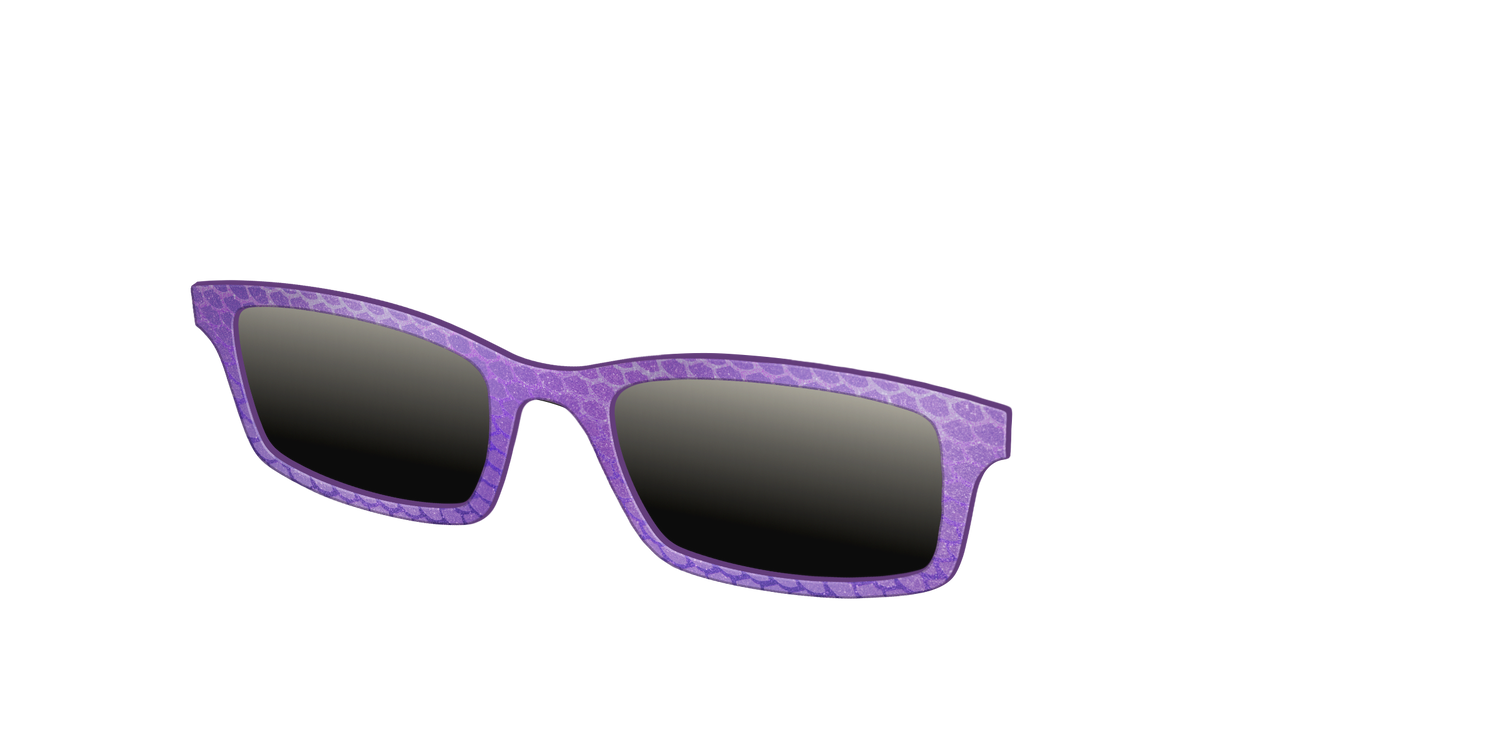 The Polarized Deep Purple Scales Sun Top - Angle Top Image - Pair Eyewear