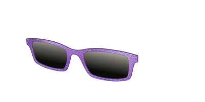 The Polarized Deep Purple Scales Sun Top - Angle Top Thumbnail - Pair Eyewear