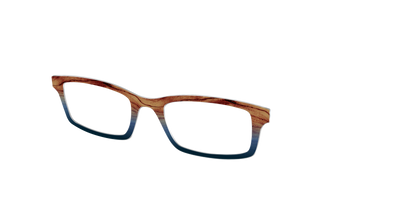 The Denim Woodgrain Split - Angle Top Thumbnail - Pair Eyewear