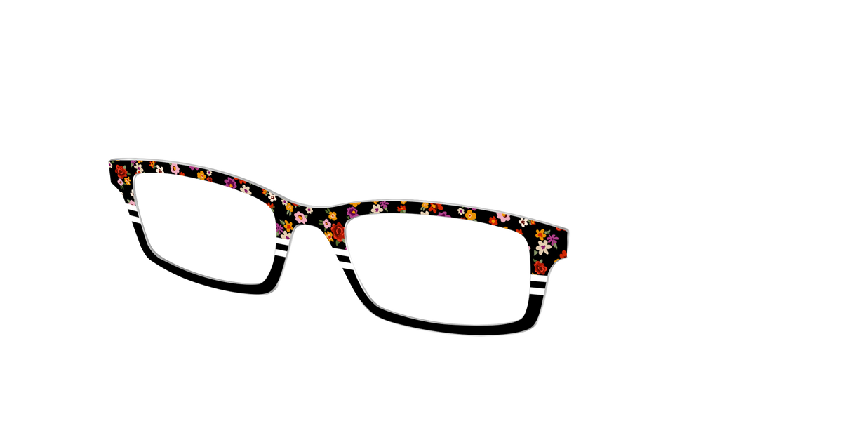 The Ditsy Stripe Split - Angle Top Image - Pair Eyewear