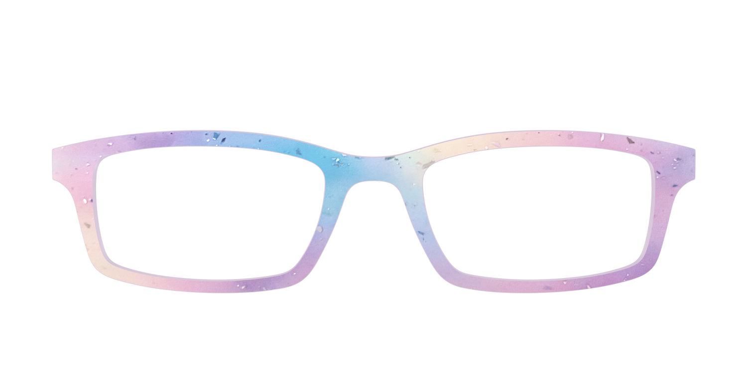 The Dreamy Pastel with Holographic Glitter - Front Top Image - Pair Eyewear