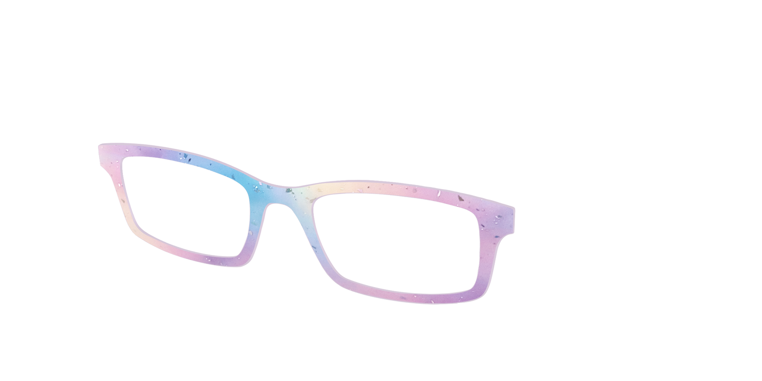 The Dreamy Pastel with Holographic Glitter - Angle Top Image - Pair Eyewear