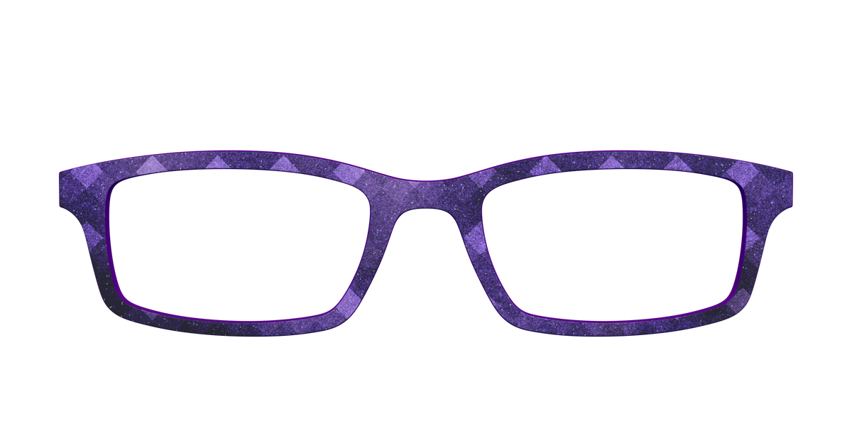 The Eggplant Geo - Front Top Image - Pair Eyewear