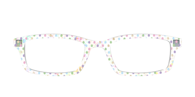 The Egg Polka Dot with Gold Foil Crystal - Front Top Thumbnail - Pair Eyewear