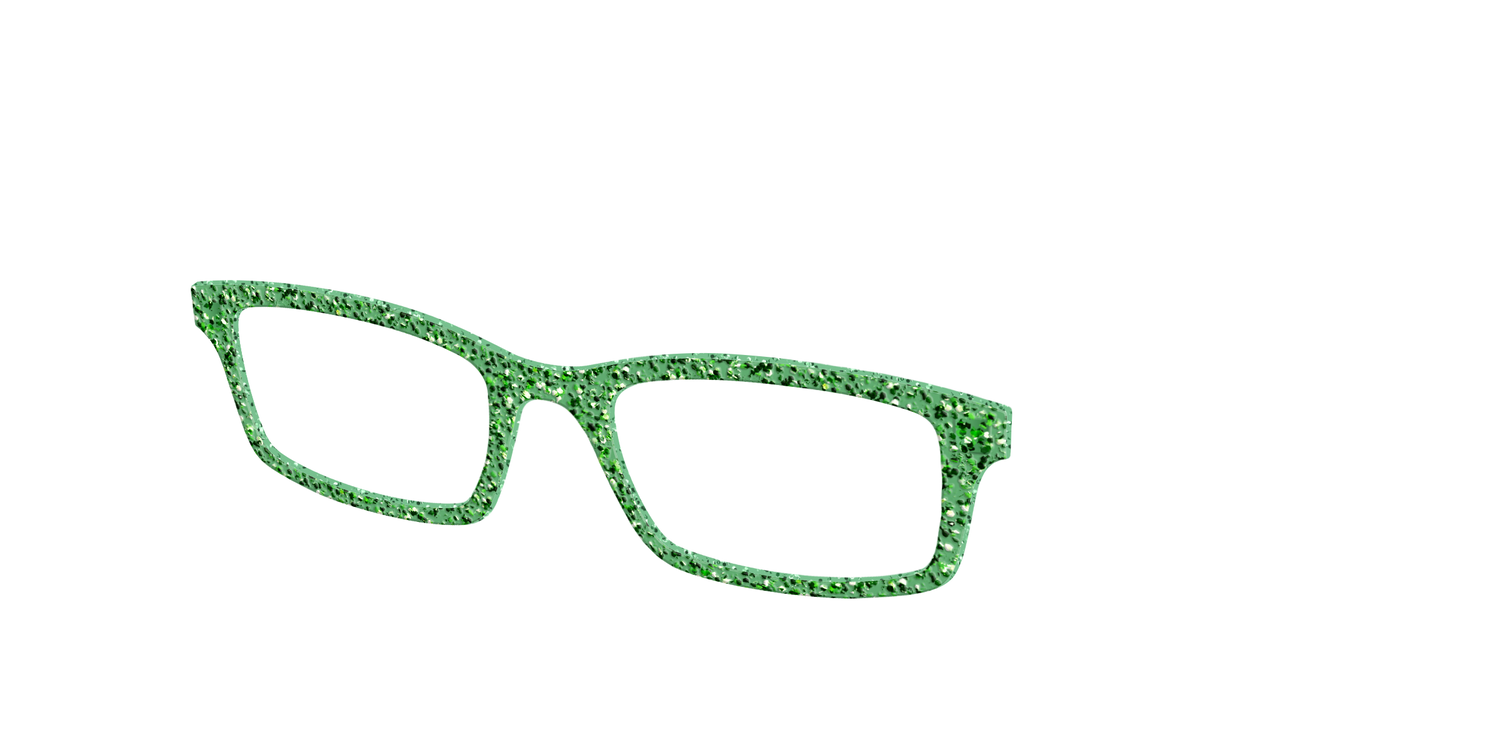 The Emerald Sparkle - Angle Top Image - Pair Eyewear