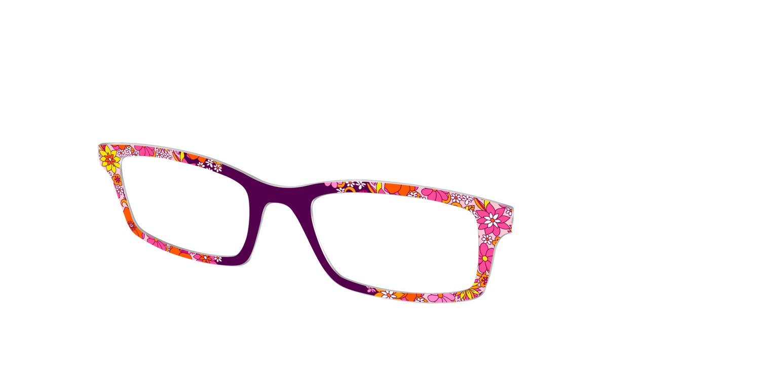 The Far Out Floral - Angle Top Image - Pair Eyewear